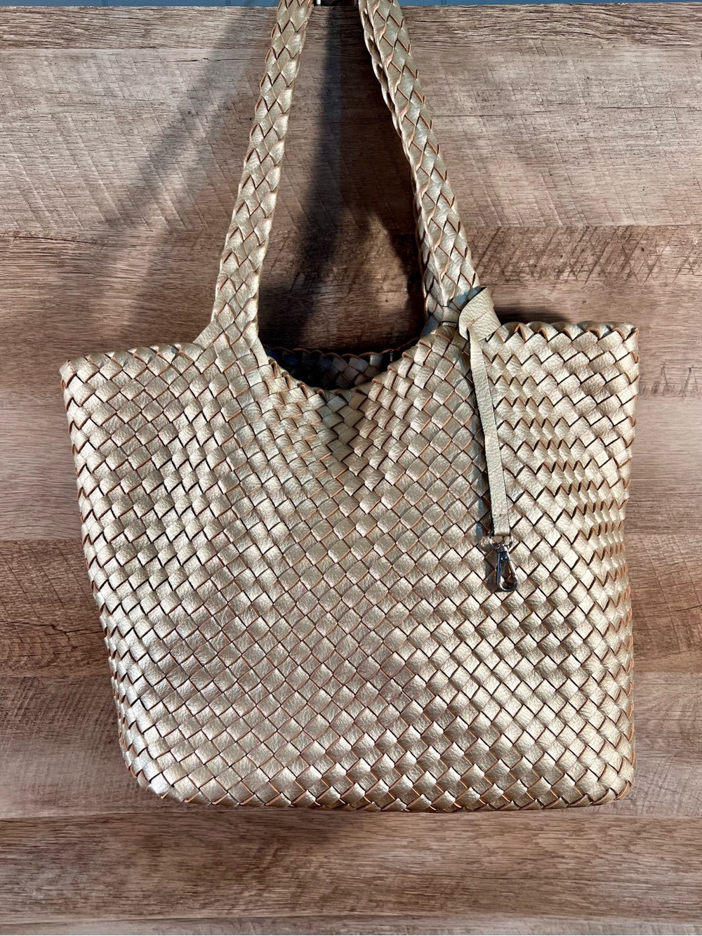 Ilse Jacobsen Gold Woven Tote